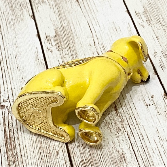 Chaka Purebred Yellow Labrador Enamel Teinket - Picture 9 of 14